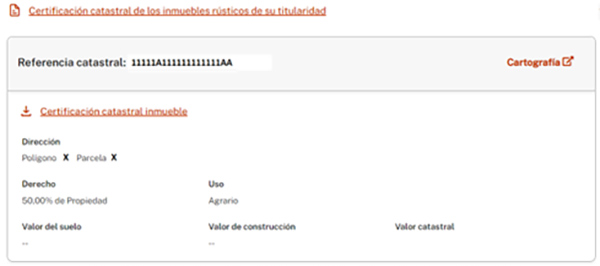 referencia catastral